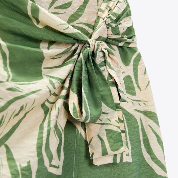 Zara Wrap Floral Print Skirt New - Picture 11 of 11